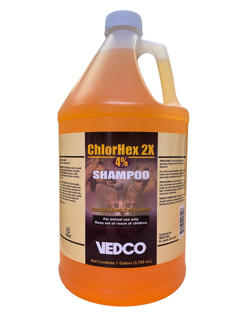 Vedco ChlorHex 2X - 4% Shampoo for Pets - Gallon