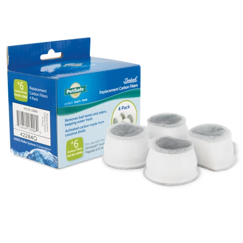 Drinkwell Avalon and Pagoda Charcoal Filters (PAC00-13906) - 4 Pack
