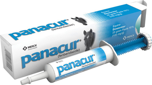 Panacur Dewormer Equine Paste 10% Fenbendazole Apple Cinnamon Flavor (25 Gram)