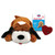 Snuggle Puppy - Calming Plush Toy for Dogs with Heartbeat and Heat Pack - Brown & White