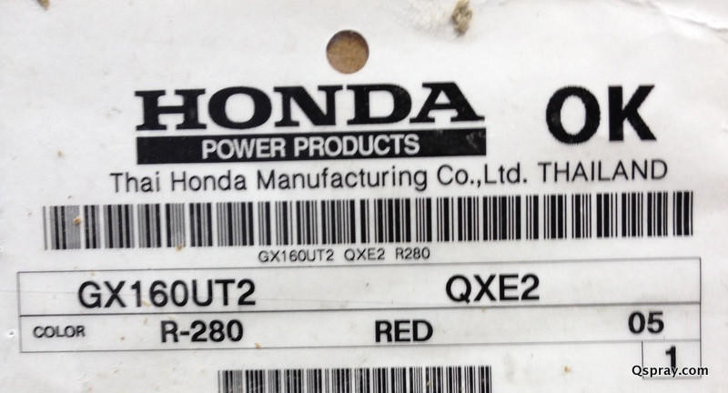 Honda GX160 Electric Start — Quality Equipment at QSpray.com