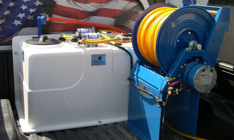 60 Gallon Split Tank Electric Pest Control Sprayer - QSpray.com