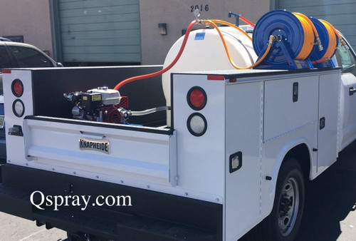 225 Gallon Skid Mount Gas Power Sprayer - Dual Reel 