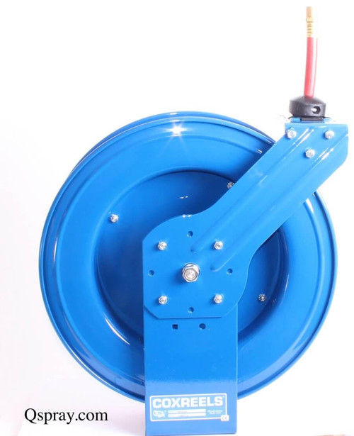 Coxreels SH Series Blue Steel Hose Reel with Air/Water Hose, Cox, Spring-Driven Hose Reels