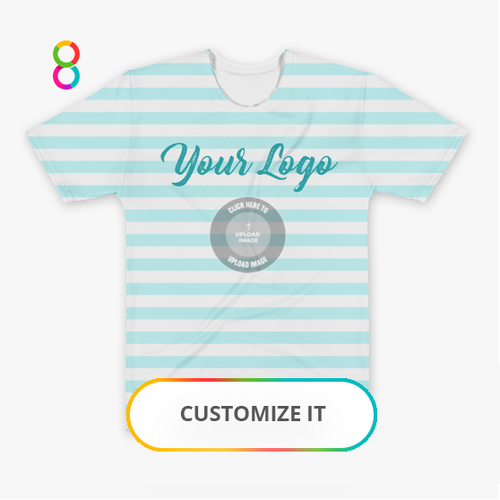 Custom All-Over Print Men's Crew Neck T-Shirt