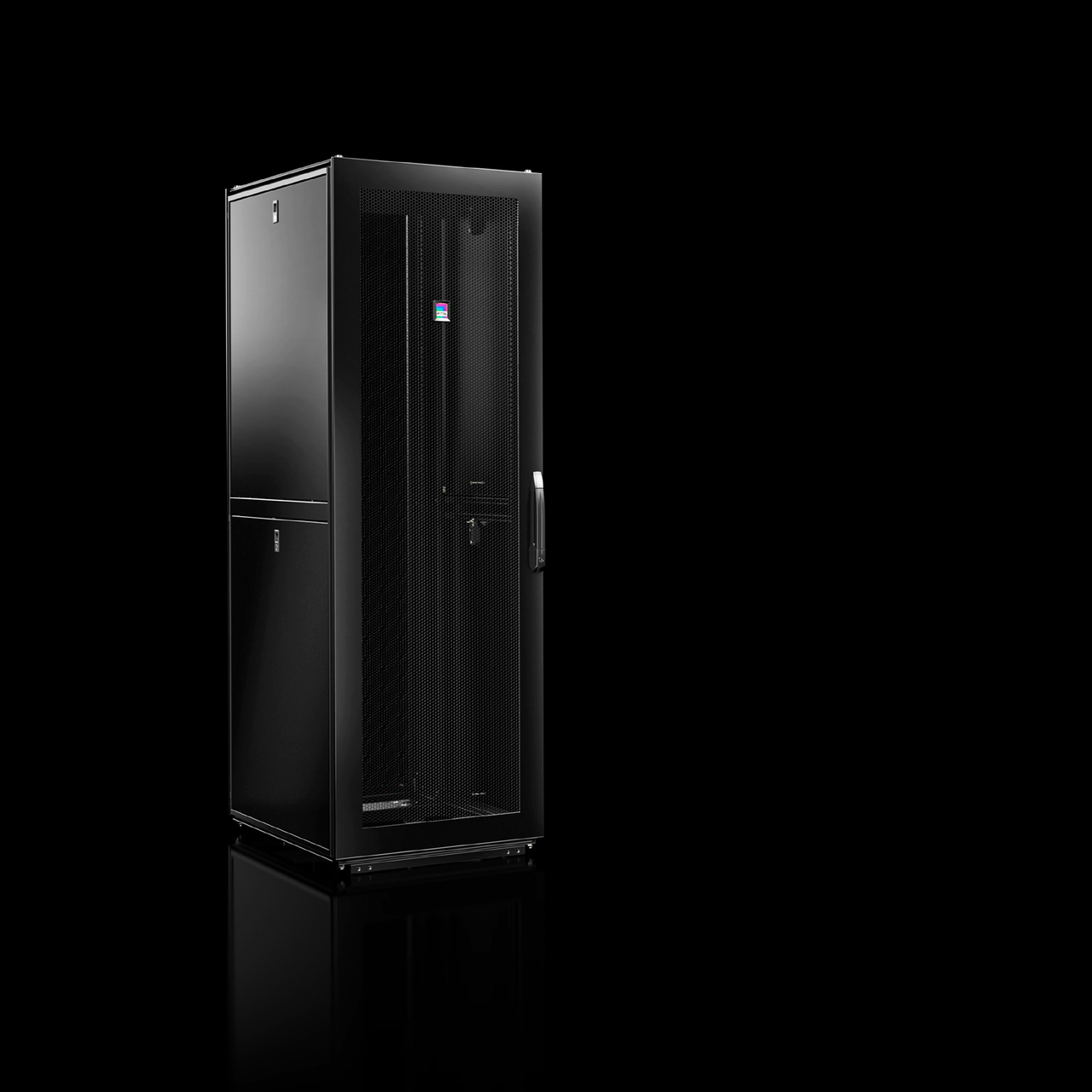 Rittal TS IT Pro 48U Server Cabinet, 750mm Wide x 1070mm Deep, Black ...