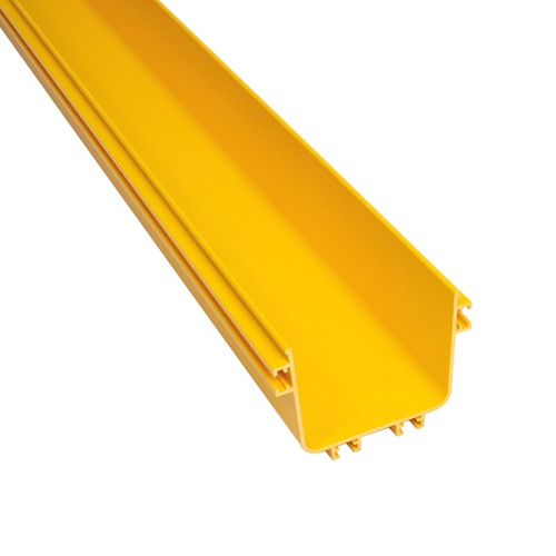 Vericom 5 inch Fiber Tray Straight Channel 6.5 ft PVC Section for Cable ...