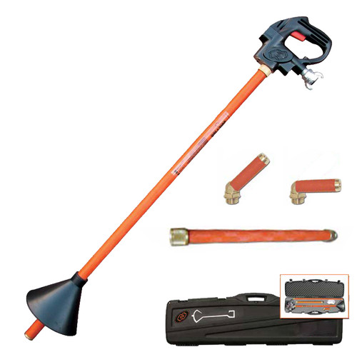 125CFM Soil Pick Kit with 21" Extension 45 and 90 Degree Nozzles and Case