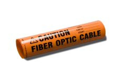 Fiber Optic Cable Tag 4x4 Wrap Around Generic Orange