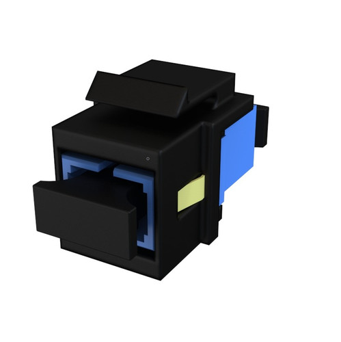 KEYWERKS, SINGLE MODE, SIMPLEX SC ADAPTOR, BLACK KEYWERKS, SINGLE MODE, SIMPLEX SC ADAPTOR, BLACK