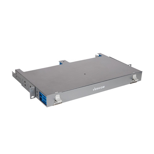 Vericom G Series 1U High Density Optical Fiber Enclosure Holds Transition Modules