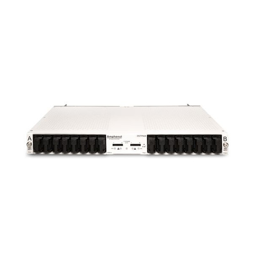 Amphenol 250TPA08-16F 1RU 250A Dual-Feed 8/8 TPA Fuse Panel with 16 Fuse Holders