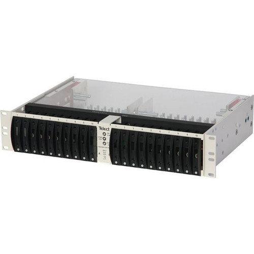 Amphenol 600CB10-CL 600A Dual-Feed Mini BDFB Load Center Frame with 1-Pole Straps, 2RU