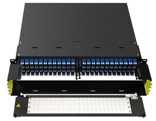 Amphenol C2X-02U 2RU C2X Fiber Chassis, Holds Up to 8 Trays and 16 Modules