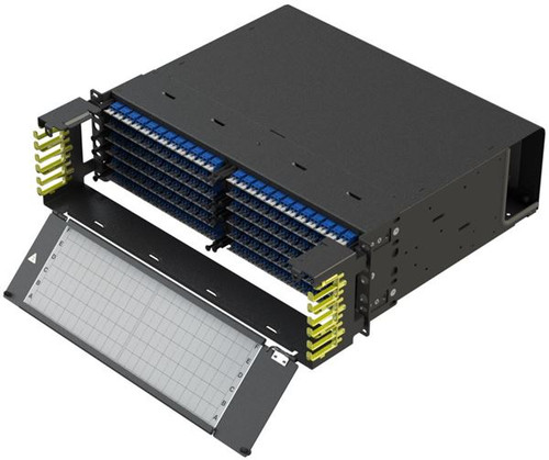 Amphenol C2X-P281LS 3RU C2X Patch Chassis, 288-Fiber LC/UPC Singlemode