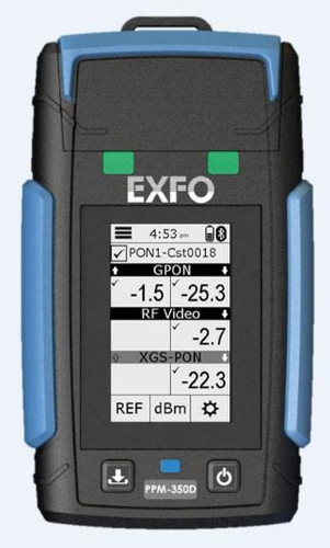 Single PON Layer Power Meter with VFL and RF Overlay