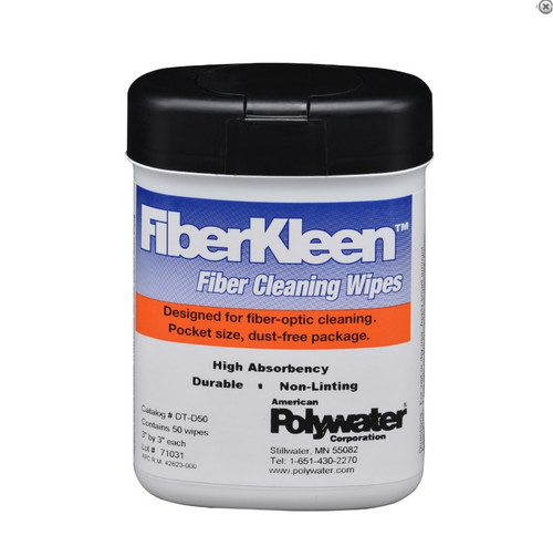 Fiberkleen Lint Free Fiber Optic Cleaning Wipes 50/canister (8 PER PACK)