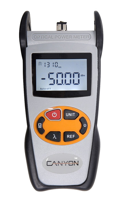 Canyon High Power Optical Power Meter 2.5mm Universal -50 To 26dBm Range AA Battery