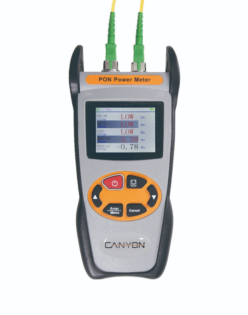 Canyon 10G PON Power Meter With Auto Detect And 1610nm For Testing EPON/GPON/XGS-PON/10G-EPON And RF Overlay