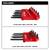 Milwaukee - 48-22-2187 - 22-Key Ball End L-Key Set - SAE/Metric