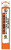 66" Orange Hybrid 3-rail Fiber Optic Marker Post w/ Decal