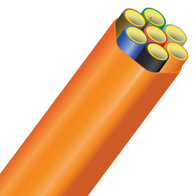 Futurepath 7-way Microduct HDPE Orange 18/14mm - Netceed