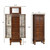 Wooden Jewelry Armoire Cabinet Storage Chest with Drawers and Swing Doors-Brown B593-HW65837