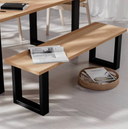 Piètement pour Banc en U en Acier (RAL 9005 Noir Foncé)