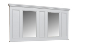 Miroir simple Holton Kenny & Mason avec un large cadre en chêne massif et des rangements intégrés