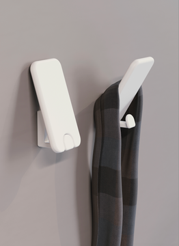 Gros plan du support de penderie latéral avec embout incliné en zamak Mital Design, présentant les l'une des différentes finitions disponibles. Gros plan du support de penderie latéral avec embout incliné en zamak Mital Design, présentant les l'une des différentes finitions disponibles.