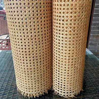 Rouleau de rotin naturel indonésien tissé main 40cm, matière première