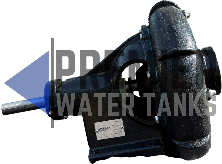 4 x 3 Grooved CCW Water Pump - Rope Packing, Shaft Drive