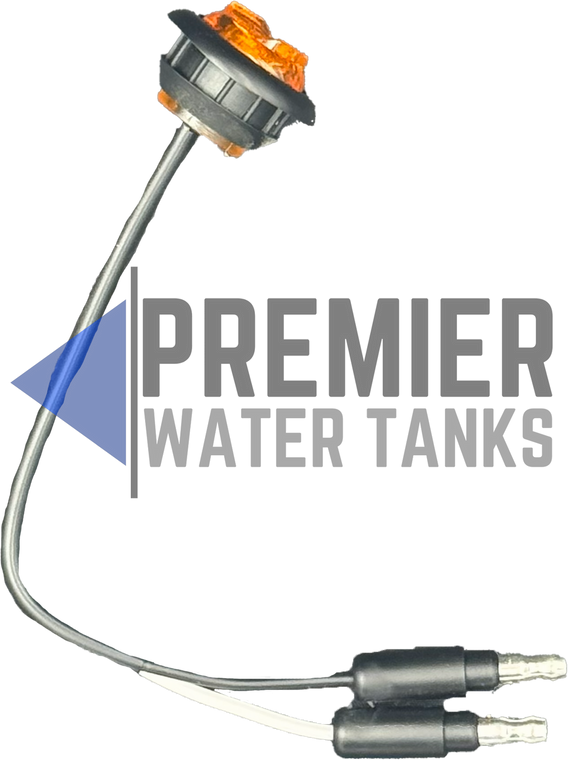 Amber LED Marker Light - 24V, 3/4"