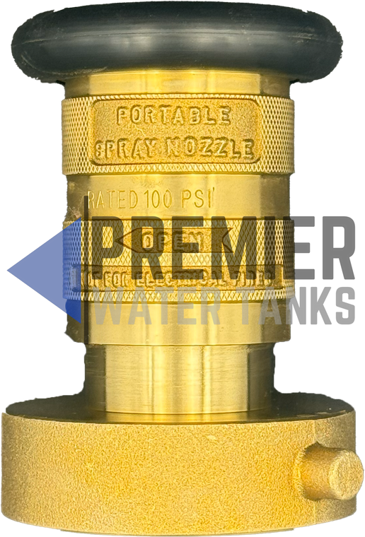 Brass Cannon Fog Nozzle - Manual Adjust