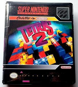 Tetris 2 CASE Super Nintendo SNES Box BEST Quality Available
