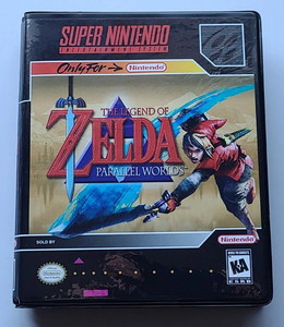 The Legend of Zelda: Parallel Worlds CASE Super Nintendo SNES Box BEST Quality