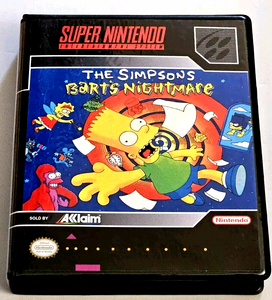 The Simpsons Bart's Nightmare (Super Nintendo) SNES Case Box Quality Available