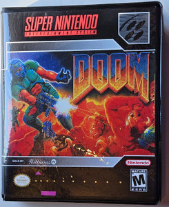 Doom CUSTOM CASE ONLY Super Nintendo SNES Box ANY 4+ 20% OFF