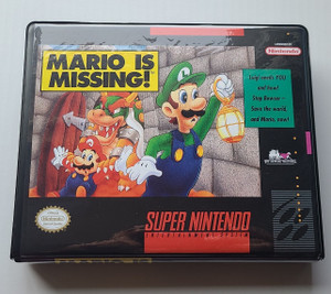 Mario is Missing CASE Super Nintendo SNES Box BEST Quality Available