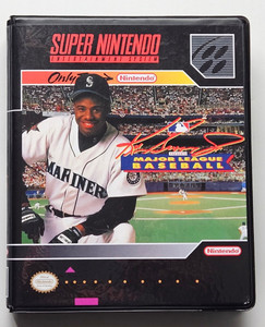 Ken Griffey Jr Presents Major League Baseball CASE ONLY Super Nintendo SNES Box