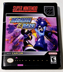 MegaMan & Bass CUSTOM CASE ONLY Super Nintendo SNES Box ANY 4+ 20% OFF