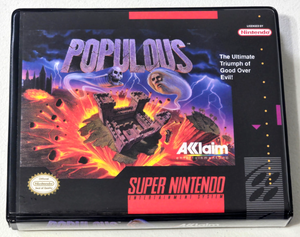 Populous CUSTOM CASE ONLY Super Nintendo SNES Box ANY 4+ 20% OFF