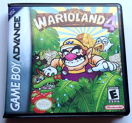 Front view of a Cart Armor® Wario Land 4 Game Boy Advance Premium Clamshell Case