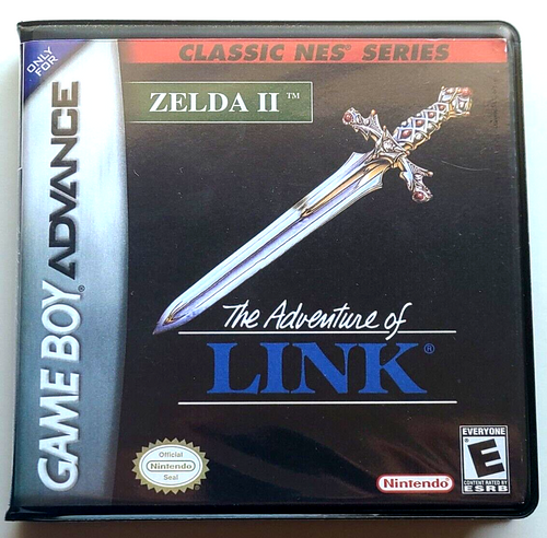 Front view of a Cart Armor® Zelda II The Adventure Of Link Game Boy Premium Clamshell Case