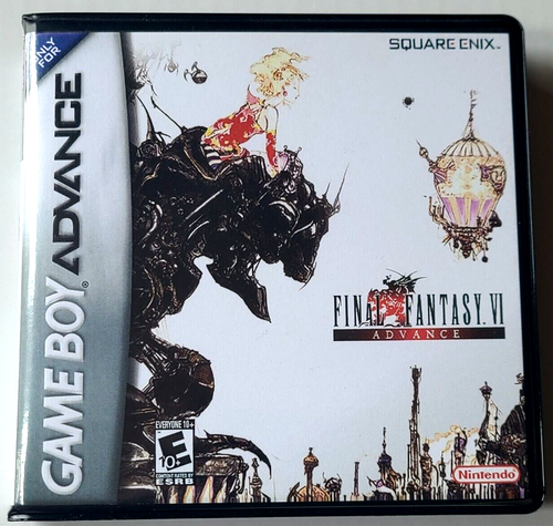 Front view of a Cart Armor® Final Fantasy VI Game Boy Advance Premium Clamshell Case