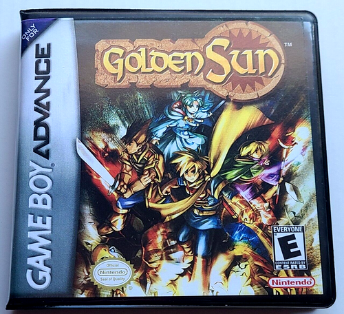 Front view of a Cart Armor® Golden Sun Game Boy Premium Clamshell Case