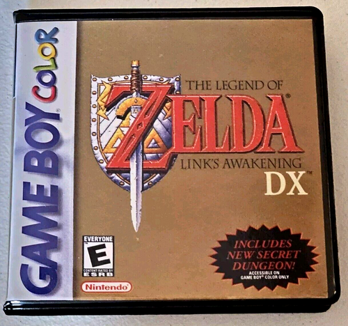 Front view of a Cart Armor® The Legend Of Zelda Link's Awakening DX Game Boy Premium Clamshell Case