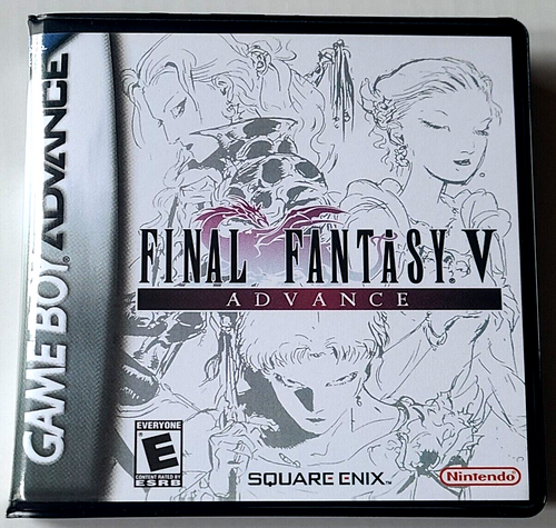 Front view of a Cart Armor® Final Fantasy V Game Boy Premium Clamshell Case