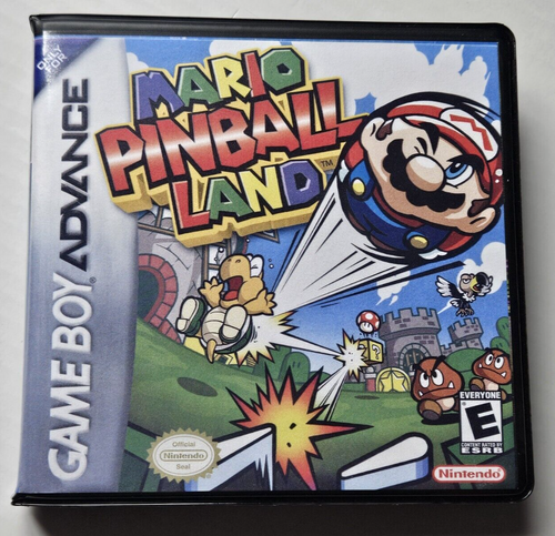 Front view of a Cart Armor® Mario Pinball Land Game Boy Premium Clamshell Case