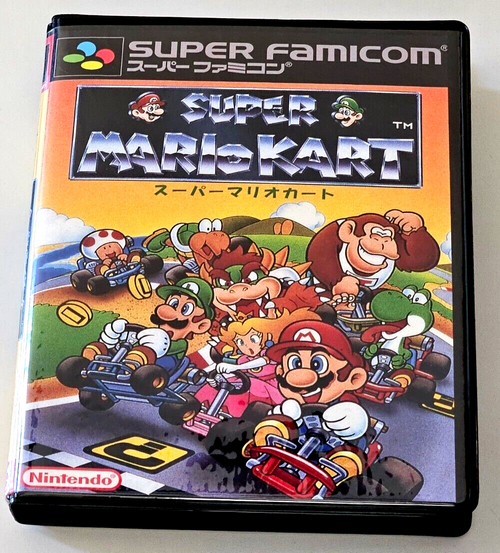 Front view of a Cart Armor® Super Mario Bros 2 Japanese Art Premium 8-bit Clamshell Case